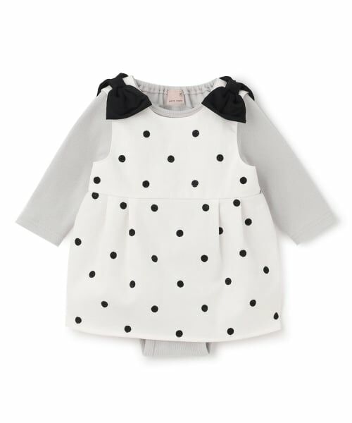 petit main / プティマイン ベビー・キッズウエア | 【リンク】ドット・花柄OPセットアップ | 詳細4