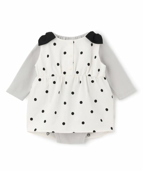 petit main / プティマイン ベビー・キッズウエア | 【リンク】ドット・花柄OPセットアップ | 詳細5
