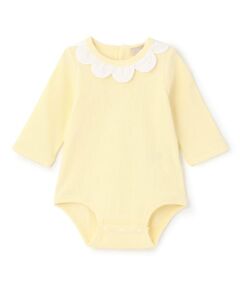 petit main / プティマイン ロンパース | スカラップ衿ロンパース