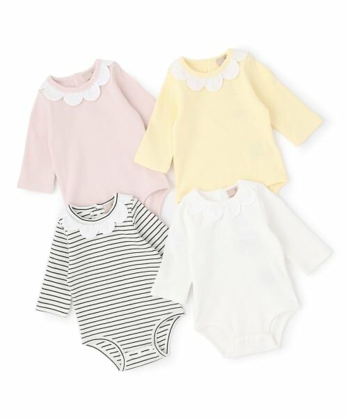 petit main / プティマイン ロンパース | スカラップ衿ロンパース | 詳細6