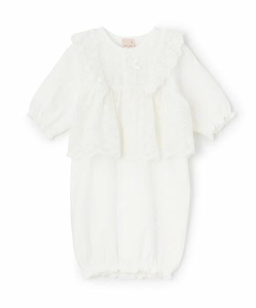 petit main / プティマイン ロンパース | 【オーガニック】ペプラム切替2WAYオール | 詳細3