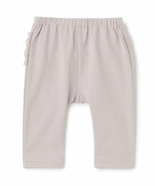 petit main / プティマイン ベビー・キッズウエア | バックフリルレギンス（モカ茶）