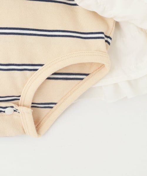 petit main / プティマイン ロンパース | 【リンク】ラガー衿ドッキングロンパース | 詳細11