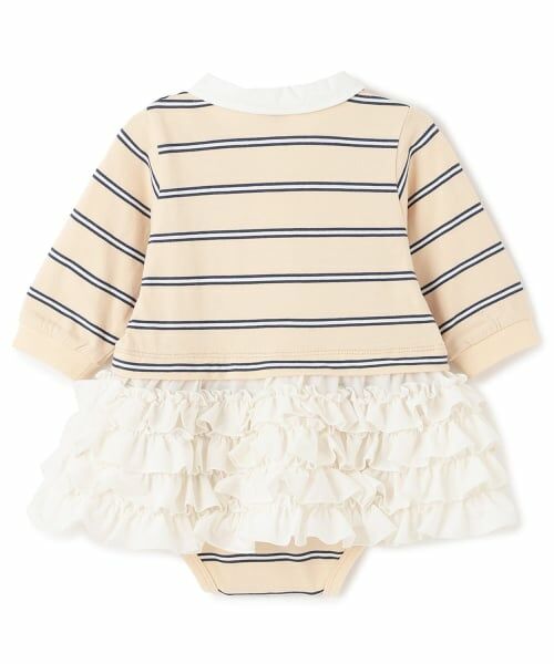 petit main / プティマイン ロンパース | 【リンク】ラガー衿ドッキングロンパース | 詳細6