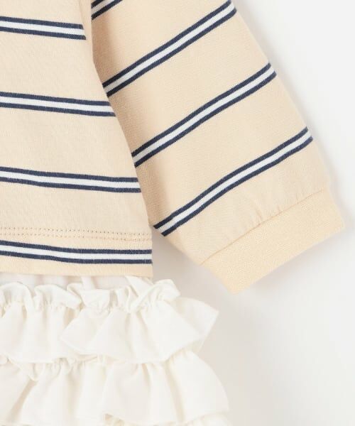 petit main / プティマイン ロンパース | 【リンク】ラガー衿ドッキングロンパース | 詳細9