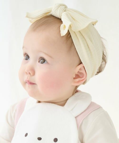 petit main / プティマイン ベビー・キッズグッズ | リボンヘアバンド（アイボリー）