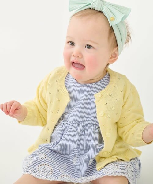 petit main / プティマイン ベビー・キッズウエア | 【UV】針抜きカーディガン | 詳細1