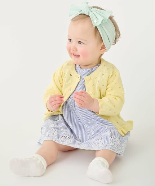 petit main / プティマイン ベビー・キッズウエア | 【UV】針抜きカーディガン | 詳細2