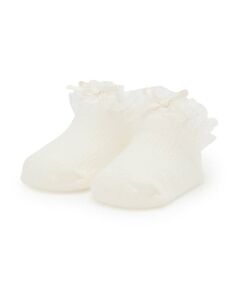 petit main / プティマイン ベビー・キッズウエア | オーガンジーフリルカップソックス