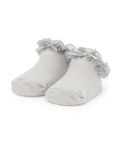 petit main / プティマイン ベビー・キッズウエア | オーガンジーフリルカップソックス