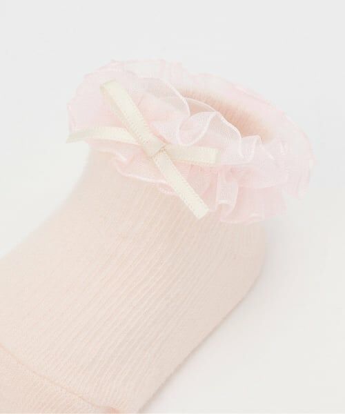 petit main / プティマイン ベビー・キッズウエア | オーガンジーフリルカップソックス | 詳細2