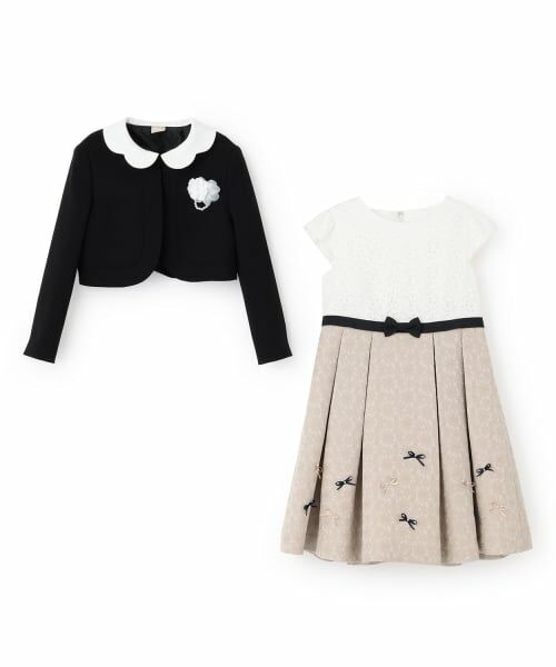 petit main / プティマイン セットアップ | 【フォーマル】ジャガードリボンOP+衿つきJKセット | 詳細10