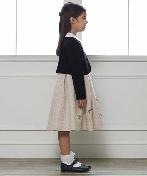 petit main / プティマイン セットアップ | 【フォーマル】ジャガードリボンOP+衿つきJKセット | 詳細3