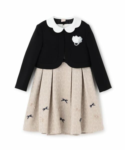 petit main / プティマイン セットアップ | 【フォーマル】ジャガードリボンOP+衿つきJKセット | 詳細8