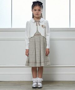 petit main / プティマイン セットアップ | 【フォーマル】チェックOP+スカラップJKセット