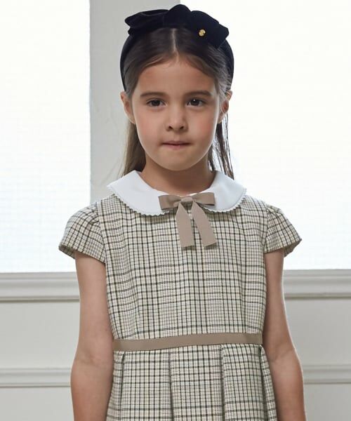petit main / プティマイン セットアップ | 【フォーマル】チェックOP+スカラップJKセット | 詳細6