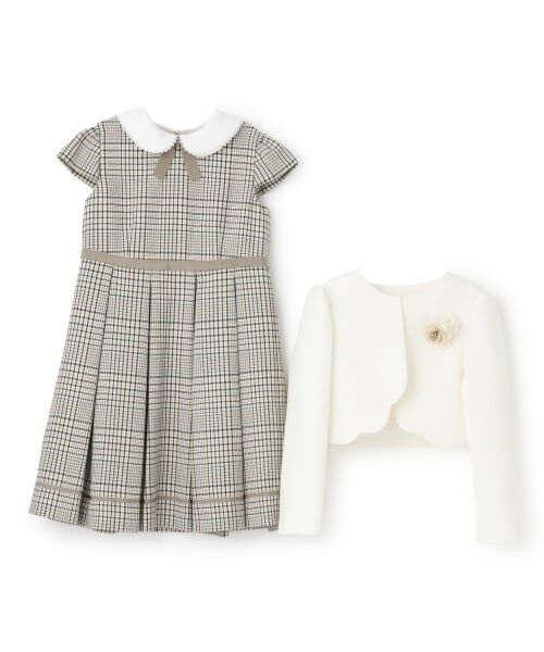 petit main / プティマイン セットアップ | 【フォーマル】チェックOP+スカラップJKセット | 詳細9