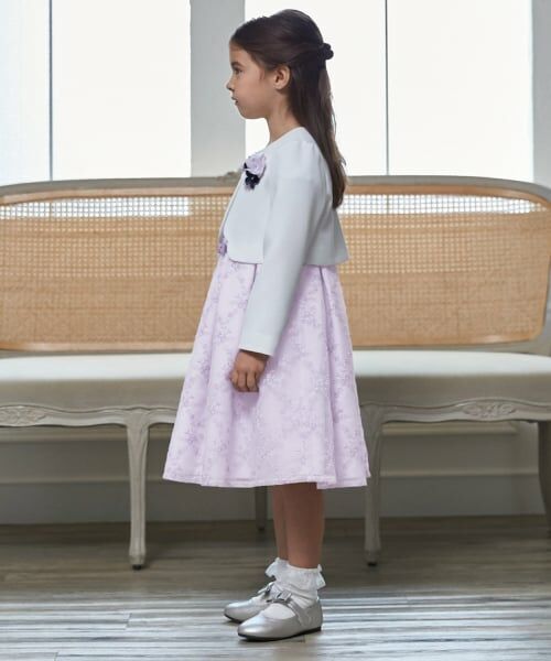 petit main / プティマイン セットアップ | 【フォーマル】レースOP+ノーカラーJKセット | 詳細1