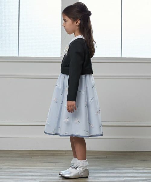 petit main / プティマイン セットアップ | 【フォーマル】フラワー刺しゅうOP+衿つきJKセット | 詳細1