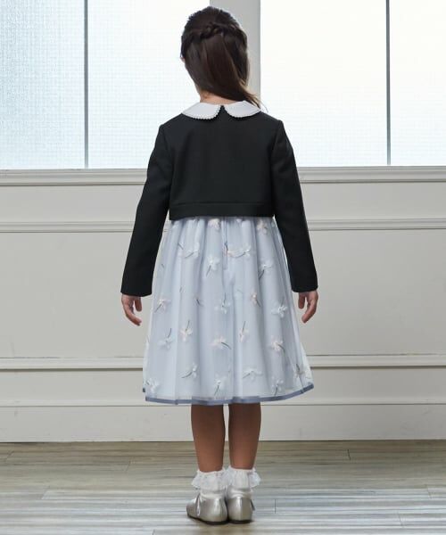 petit main / プティマイン セットアップ | 【フォーマル】フラワー刺しゅうOP+衿つきJKセット | 詳細2