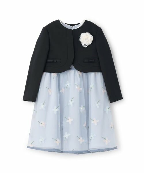 petit main / プティマイン セットアップ | 【フォーマル】フラワー刺しゅうOP+衿つきJKセット | 詳細7