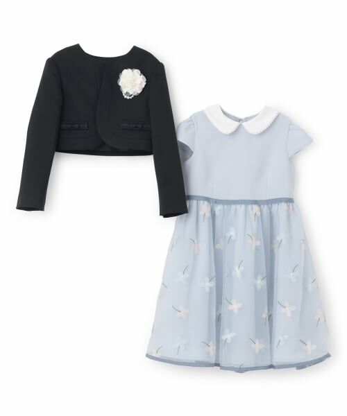 petit main / プティマイン セットアップ | 【フォーマル】フラワー刺しゅうOP+衿つきJKセット | 詳細9