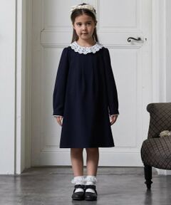 petit main / プティマイン ドレス | 【セミフォーマル】レース衿ワンピース