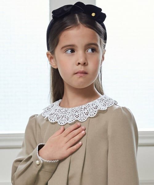 petit main / プティマイン ドレス | 【セミフォーマル】レース衿ワンピース | 詳細4