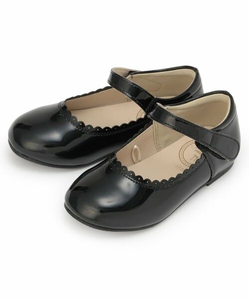 petit main / プティマイン パンプス | 【フォーマル】スカラップパンプス（黒）