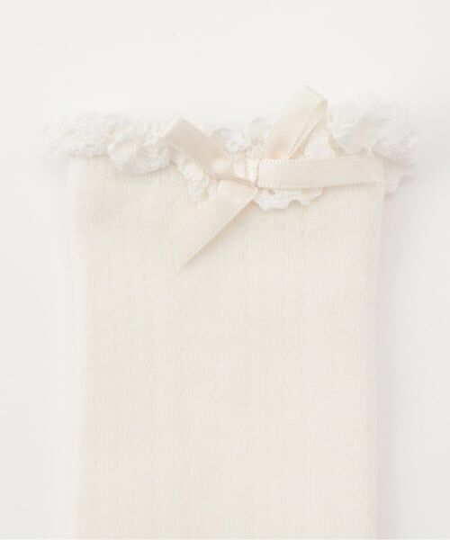 petit main / プティマイン ソックス | リボンつきハイソックス | 詳細1