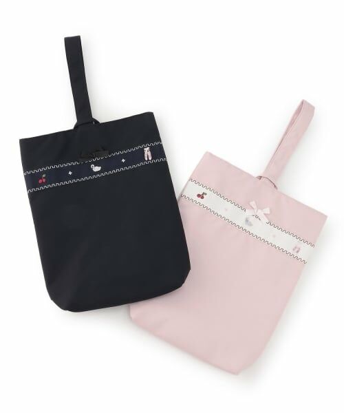 petit main / プティマイン トートバッグ | 【通園・通学グッズ】GIRLS刺しゅうシューズバッグ | 詳細6