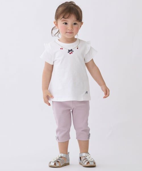 petit main / プティマイン その他パンツ | 【プティプラ】GIRLS 7分丈レギンス（ピンク）