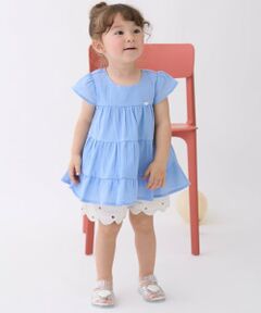 petit main / プティマイン ショート・ハーフ・半端丈パンツ | 【防汚加工】スカラップショートパンツ