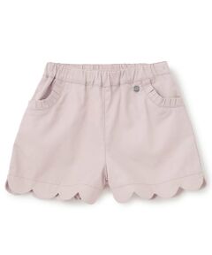 petit main / プティマイン ショート・ハーフ・半端丈パンツ | 【防汚加工】スカラップショートパンツ