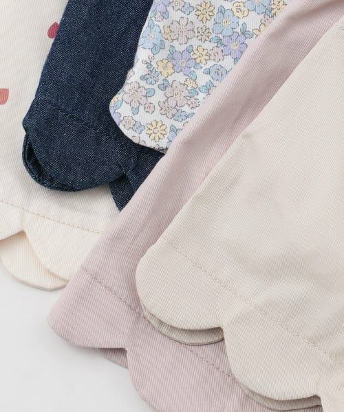 petit main / プティマイン ショート・ハーフ・半端丈パンツ | 【防汚加工】スカラップショートパンツ | 詳細16