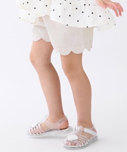 petit main / プティマイン ショート・ハーフ・半端丈パンツ | 【防汚加工】スカラップショートパンツ | 詳細4