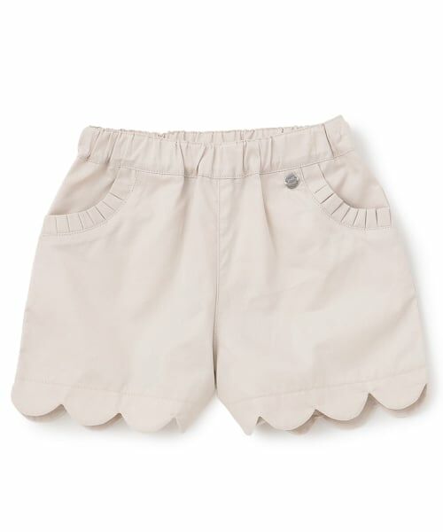 petit main / プティマイン ショート・ハーフ・半端丈パンツ | 【防汚加工】スカラップショートパンツ | 詳細7
