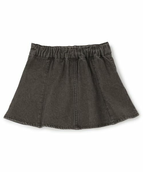 petit main / プティマイン ミニ・ひざ丈スカート | パールデニムフレアスカパン | 詳細8