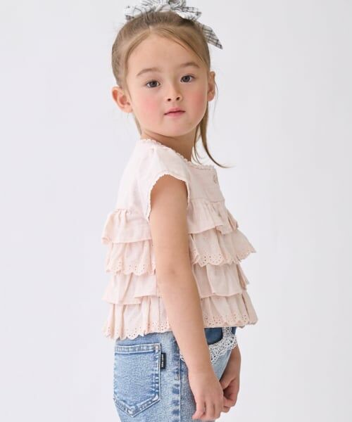 petit main / プティマイン シャツ・ブラウス | レースフリルトップス | 詳細1
