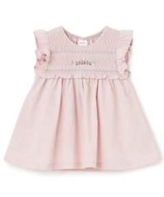 petit main / プティマイン その他トップス | 【リンク】いちご刺しゅうシャーリングチュニック