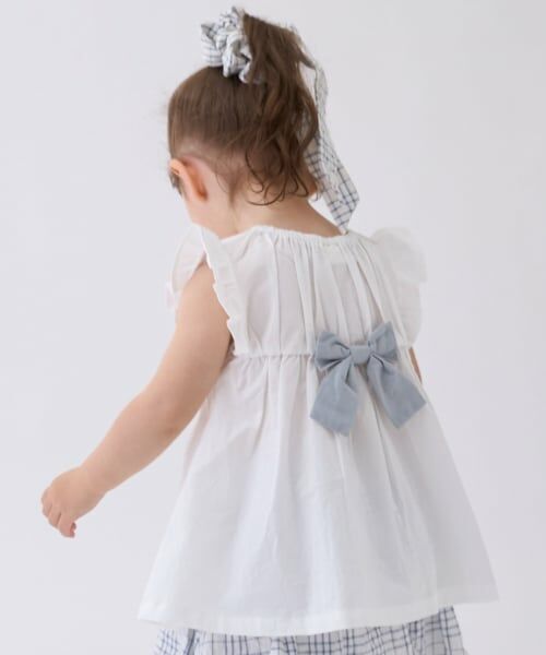 petit main / プティマイン その他トップス | 【リンク】いちご刺しゅうシャーリングチュニック | 詳細1