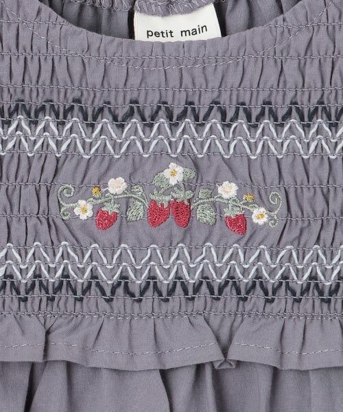 petit main / プティマイン その他トップス | 【リンク】いちご刺しゅうシャーリングチュニック | 詳細11