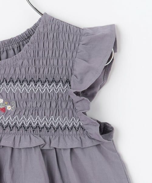 petit main / プティマイン その他トップス | 【リンク】いちご刺しゅうシャーリングチュニック | 詳細12