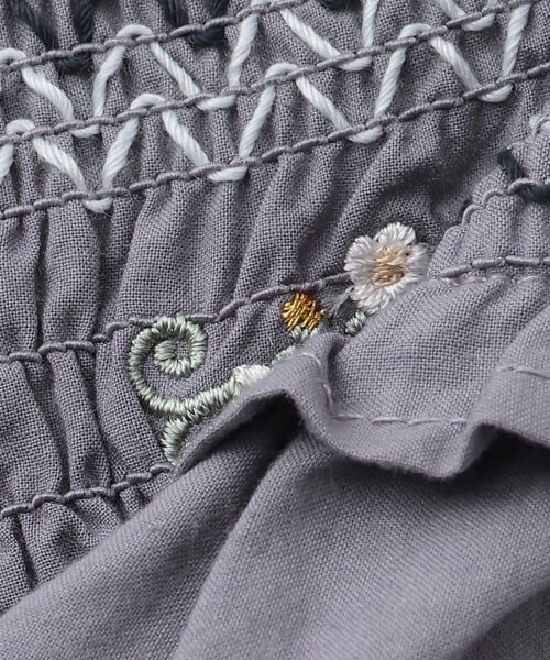 petit main / プティマイン その他トップス | 【リンク】いちご刺しゅうシャーリングチュニック | 詳細16