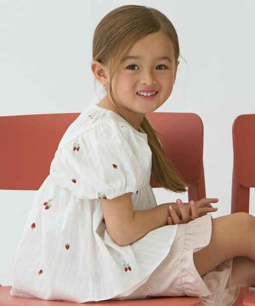 petit main / プティマイン その他トップス | 【リンク】いちごパフチュニック | 詳細2