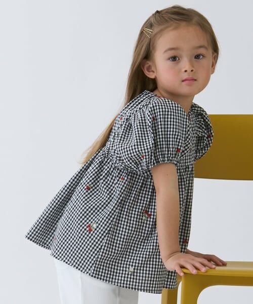 petit main / プティマイン その他トップス | 【リンク】いちごパフチュニック | 詳細4