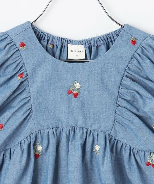 petit main / プティマイン その他トップス | 【リンク】いちごパフチュニック | 詳細9