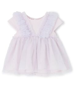 petit main / プティマイン その他トップス | 【リンク】チュールフリルチュニック