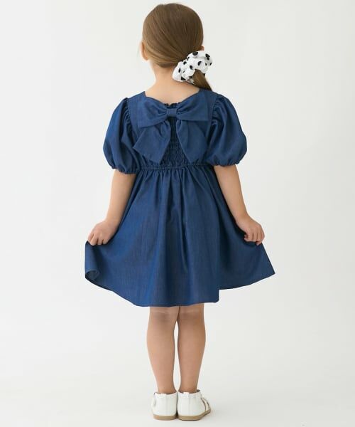 petit main / プティマイン ミニ丈・ひざ丈ワンピース | 【リンク】袖パフペプラムワンピース | 詳細2