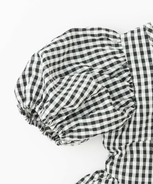 petit main / プティマイン ミニ丈・ひざ丈ワンピース | 【リンク】袖パフペプラムワンピース | 詳細8